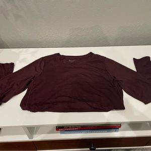 Burgundy Athleta Long-Sleeve
